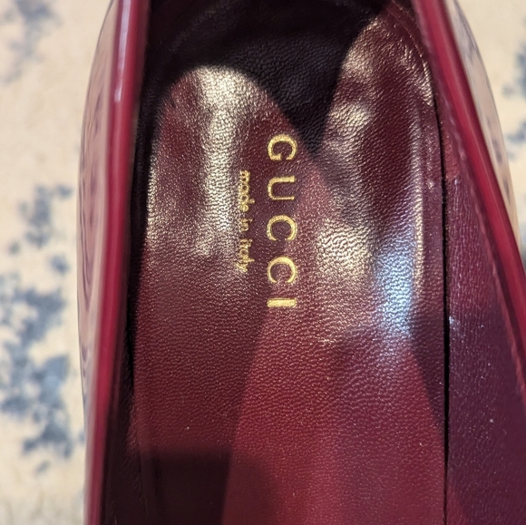 Burgundy Gucci Pumps Size 37 - excellent condition - Picture 5 of 7
